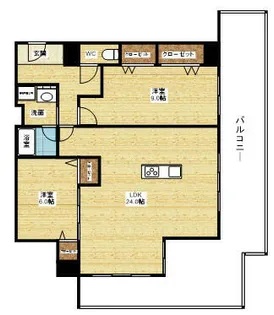 ザ・グランドビュー・オオサカ【3階】の間取り