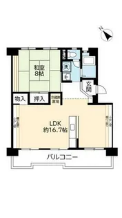 UR洛西新林北【0060302号室】の間取り