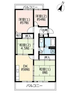 URグリーンタウン槇島【3040405号室】の間取り