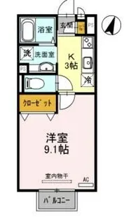 メゾンアドラブール【2階】の間取り