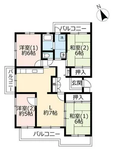 UR奈良青山一丁目【0100204号室】の間取り