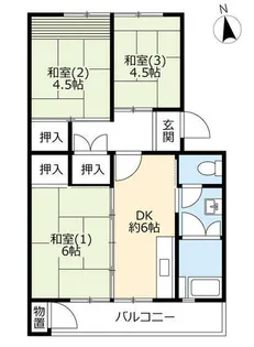 UR郡山駅前【0110301号室】の間取り