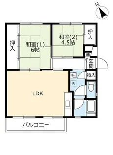 UR中登美第三【D150403号室】の間取り