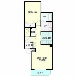 アリア平岸【302号室】の間取り