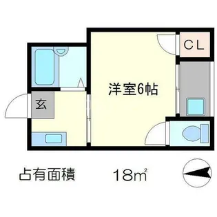 佐脇天王町ハイツ【2階】の間取り