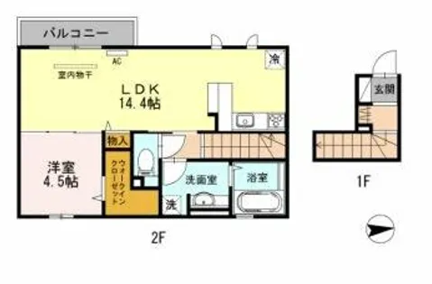 パルビレッジ【2階】の間取り
