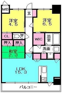 La Douceur西宮北口【302号室】の間取り