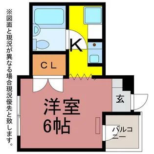 リード豊橋Ⅱ【303号室】の間取り