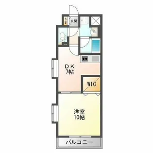 サン・ドミール【2階】の間取り