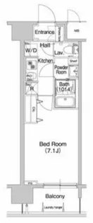 コンフォリア心斎橋EAST【7階】の間取り