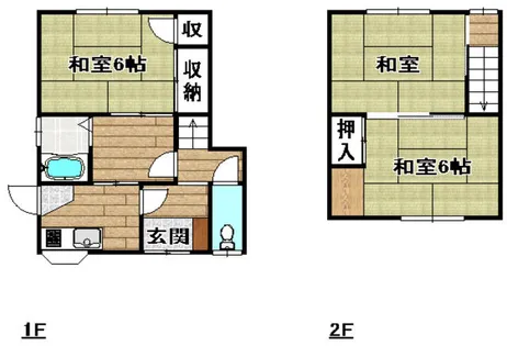 大阪府高槻市栄町1丁目【一戸建】の間取り