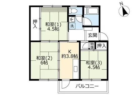 UR西大和星和台【0110503号室】の間取り