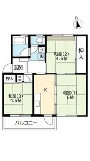 UR西大和星和台【0110503号室】の間取り