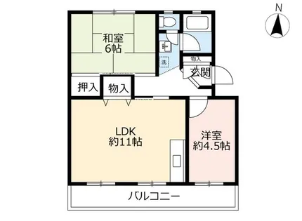 UR落合【3370402号室】の間取り