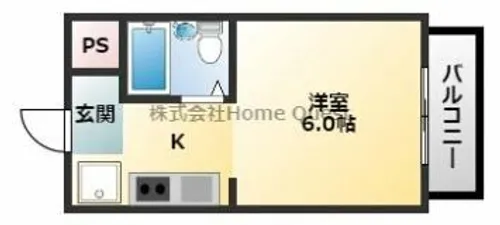 1Rの間取り画像