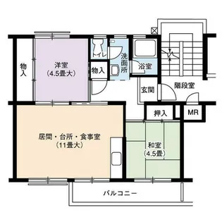 UR岩成台【0280404号室】の間取り
