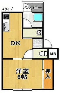 Regalo泉ヶ丘【4階】の間取り