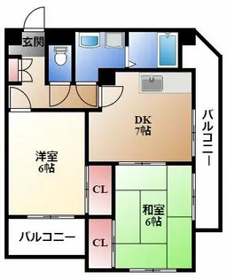 第二末廣ビル【2階】の間取り