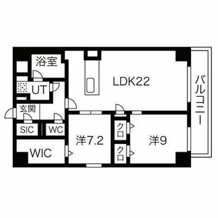 JMFレジデンス名駅南【3階】の間取り