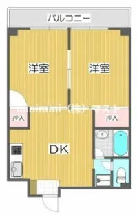 アークハイム川島【5階】の間取り
