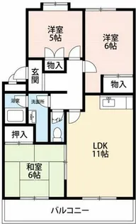 サーディアムA【3階】の間取り