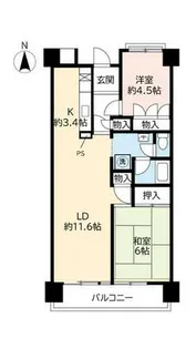 URポートアイランド【0600109号室】の間取り