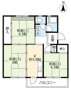 UR平城第一【0170404号室】の間取り
