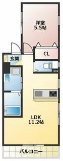 GRASTA【303号室】の間取り