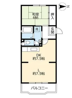 URアーバニア滝子南【0000302号室】の間取り