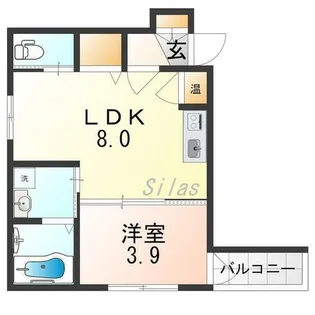 大阪府寝屋川市萱島南町【アパート】の間取り