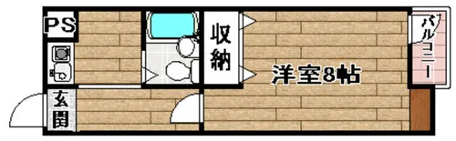 東白マンション【101号室】の間取り