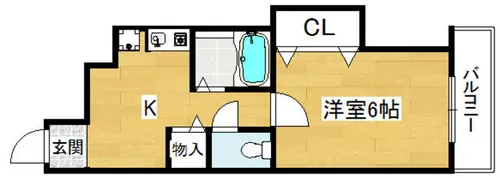 JEUNESSEmm【411号室】の間取り