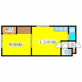 中村ハウス【R号室】の間取り