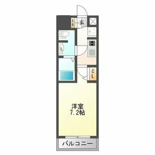 AQUA PLACE OsakaT2【3階】の間取り