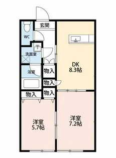 プレイン安城【4階】の間取り
