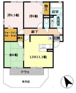 さくらハイツ B【1階】の間取り