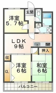 ハイムアゼーリア【6階】の間取り