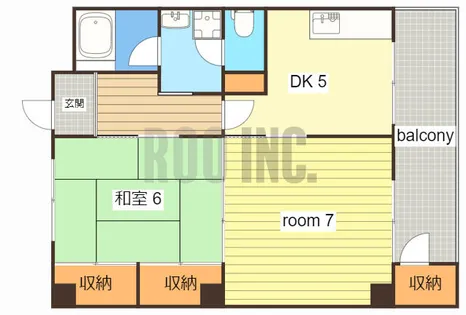 第1スイスビル【303号室】の間取り