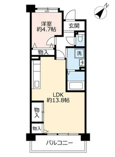 URアーバンラフレ虹ヶ丘西【0060603号室】の間取り