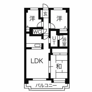 ダイアパレス南福岡【508号室】の間取り