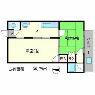 シャルマン北白川ハイツ【2階】の間取り