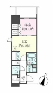 クレストコート靭公園 THE CLASS【9階】の間取り