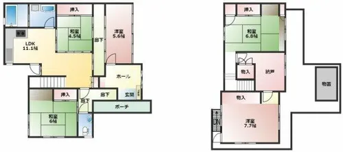 和歌山県和歌山市西庄【一戸建】の間取り