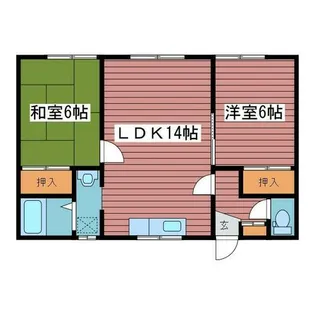 コーポライラック【2階】の間取り