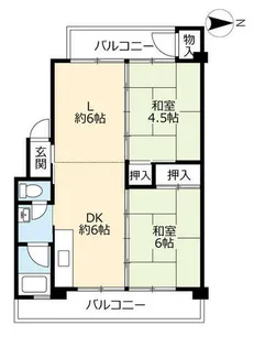 UR岩成台【0180301号室】の間取り