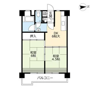 UR金田一丁目【0071105号室】の間取り