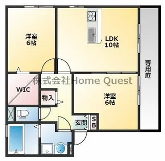 セジュール輪【2階】の間取り
