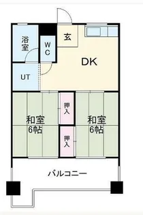 コーポ香流橋【3階】の間取り