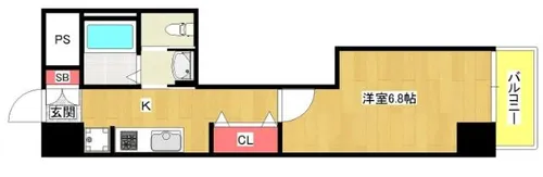 CQレジデンス大阪WEST【304号室】の間取り