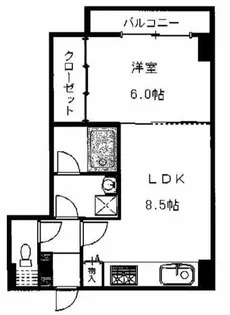 阪神ハイグレードマンション3番館【5階】の間取り